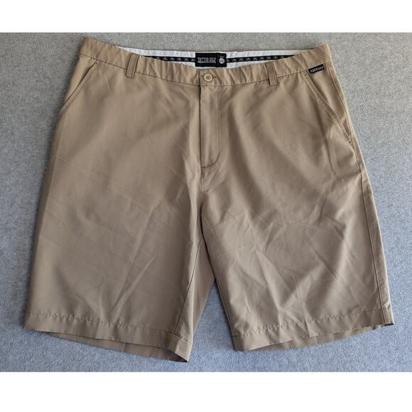 Tattoo Golf‎ Men Shorts Size 40 Performance Chino Preppy 10" Inseam Beige - Picture 1 of 9